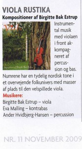 DMF- fagbladet for professionelle musikere Viola Rustika anmeldelse